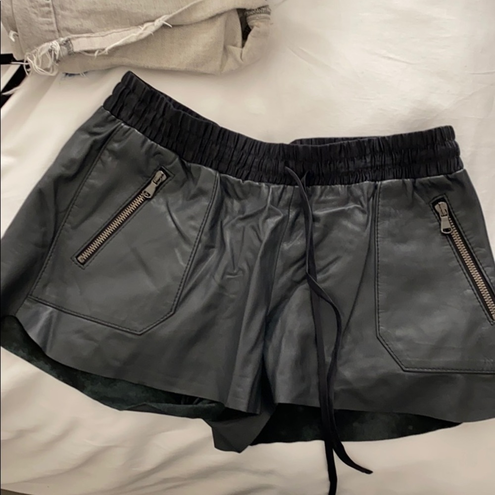 Rebecca Taylor leather shorts